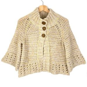 Free People Cropped Knit Cardigan